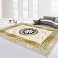thumbnail image 1 of Luxury Gold Frame Carpets for Living Room Europe and America Large Area ration Bedroom Floor Mats No, 1 of 5