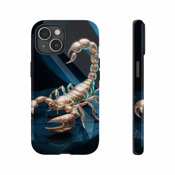 Luxury Gold Scorpion Phone Case for Trendsetters & Festive Season - Shockproof Slim Fit, Compatible with iPhone 11/12/13/14/15/16 (Pro Max/Plus)