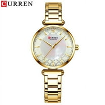 Luxury Gold Women Quartz Watches Fashion Stainless Steel CURREN Elegant Analog Quartzs Clock Ladies Brand Watch Reloj Mujer 9072