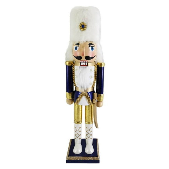 Luxury Gold and Navy Decorative Nutcracker