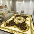 thumbnail image 1 of Luxury Golden Carpets for Living Room ration Large Carpet Bedroom Bedside Rug Washable Non-slip Floo, 1 of 5