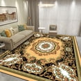 thumbnail image 1 of Luxury Golden Carpets for Living Room ration Large Carpet Bedroom Bedside Rug Washable Non-slip Floo, 1 of 5