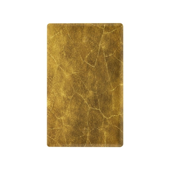 Luxury Golden Cracked Texture Decorative Wall Plate, Flame Retardant PC Plastic Light Switch & Outlet Cover with Mounting Screws Fits Blank Unused Outlet