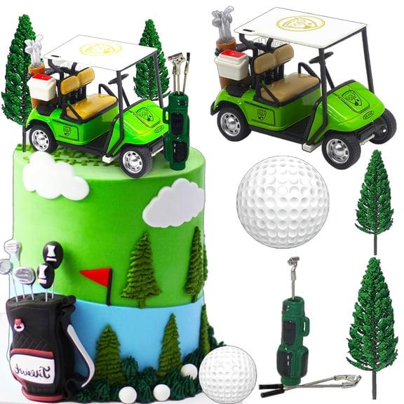 Luxury Golf Cake Decoration GGA1 Heading for the Green Cake Topper Golf Themed Cake Decorations Golf Party Supplies Golf Party Favors Golf Birthday Decoration