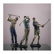 Luxury Golf Character Figurine Creative Modern Sport Statue Art Figurines Nordic Resin Crafts for Living Room Home Decoration Accessories