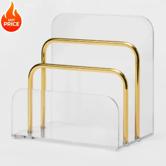 Luxury Goods Acrylic Letter Tray - 6.1 Inches (H) X 4 Inches (W) X 6 Inches (D)