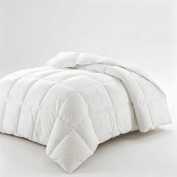 Luxury Goose Feel Down Alternative Comforter, All Season Medium Weight Hypoallergenic Microfiber Bed Comforter, Twin Size