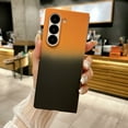 thumbnail image 1 of Luxury Gradient Color Soft Silicone Matte Phone Case for Samsung Galaxy Z Fold 6 Cases, Ultra Slim Bicolor TPU Skin-Friendly Anti-Scratch Phone Cover for Samsung Galaxy Z Fold 6 - Black+Orange, 1 of 8