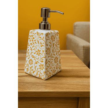 Luxury Handmade Soap Dispenser – Unique Pottery Pump Bottle for Liquid Soap