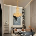 thumbnail image 1 of Luxury Hanging Crystal Chandelier Pendant Lamp French Empire Ceiling Light, 1 of 14
