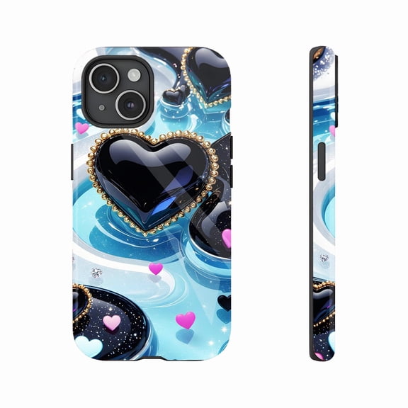 Luxury Heart - Shaped Diamond - Embellished Phone Case for Valentine’s Day Gift, Compatible with iPhone 11/12/13/14/15/16 (Pro Max/Plus)