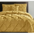 thumbnail image 1 of Luxury Home, 4-Piece Carmen Comforter Set,Mustard, 1 of 1