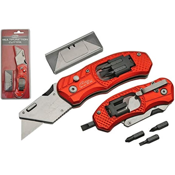 Luxury Home, 6.5 Inch, 4 Blades Utility Knife with Screwdriver Utility Knife
