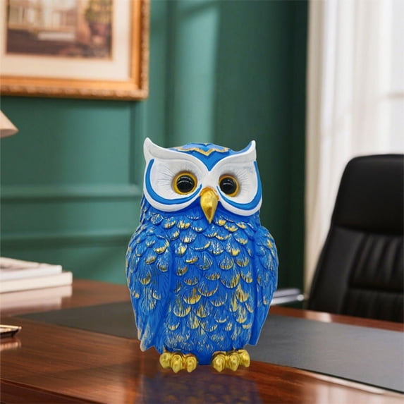 Luxury Home Accent Statue, Resin Owl Statue Decorative Owl Figurine Elegant H, Resin Figurine, Resin Statue, Durable Decor.