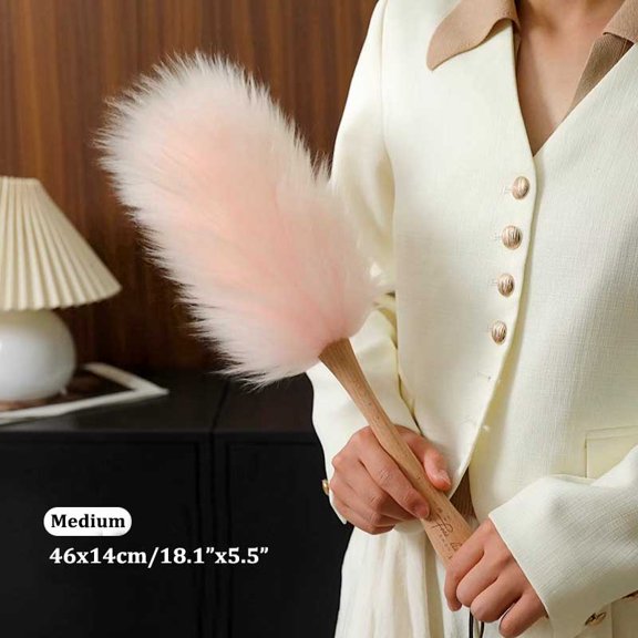 Luxury Home Cleaning Real Wool Duster Electrostatic Dust Removal Hanging Feather Dusters Cleaner for Car Piano Lamp Furniture