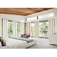 thumbnail image 1 of Luxury Home Décor K72 1 Piece Thermal Panel Ivory Color Noise Cancelling Blackout Window Curtain Drapery Grommets 84" Long for Living Room, 1 of 5