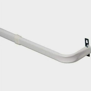BalsaCircle 42-126-Inch long Adjustable Metal Curtain Rod Set Teardrop ...