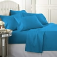 thumbnail image 1 of Luxury Home Super-Soft 1600 Series Double-Brushed 6 Pcs Bed Sheets Set (California King, Dusty Blue), 1 of 3