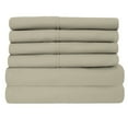 thumbnail image 1 of Luxury Home Super-Soft 1600 Series Double-Brushed 6 Pcs Bed Sheets Set (King, Khaki), 1 of 4
