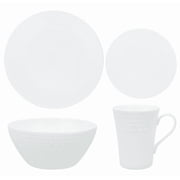 Luxury Hornet Pattern Bone China Dinnerware Set   16-Piece Elegant Tableware Collection for 4, Durable Lightweight Dining Plates & Bowls