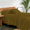 thumbnail image 1 of Luxury Hotel Bed Sheets and Pillowcase Set 800 Thread Count 100% Cotton, 15" Inch Deep Pocket Premium Hotel Quality Smooth & Soft Bedding Sheet Set, Queen XL Size - Taupe Stripe, 1 of 5
