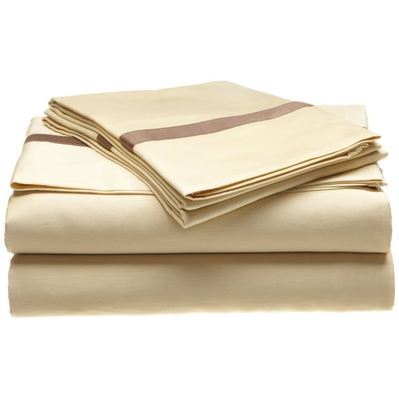 Luxury Hotel Collection Cotton Sheet Set Honey/Mocha / King