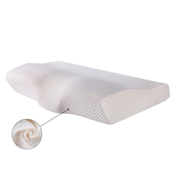 Cervical Pillow for Neck Pain Relief, Ergonomic Curved Memory Foam Pillow with Breathable Pillowcase for Side Back Stomach Sleepers