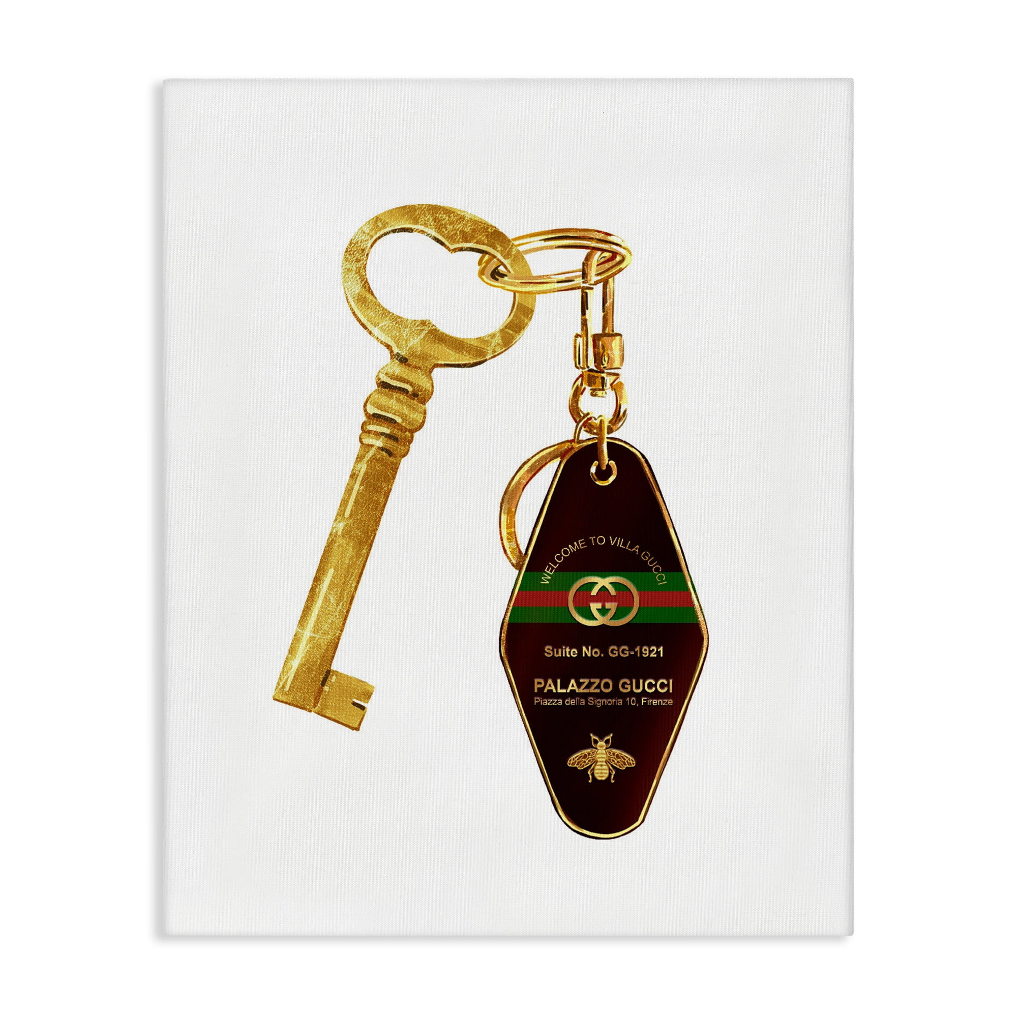 Luxury Hotel Key Canvas Wall Art, design by Ziwei Li