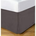 thumbnail image 1 of Luxury Hotel Microfiber Tailored Style Bed Skirt with Classic 14 Inch Drop Length, Full, Gray, 1 of 5