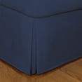 thumbnail image 1 of Luxury Hotel Microfiber Tailored Style Bed Skirt with Classic 14 Inch Drop Length, Twin XL, Navy, 1 of 7