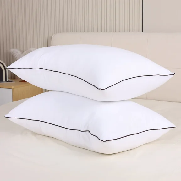 Luxury Hotel Pillows Set of 2 - Experience 5-Star Sleep with Premium Neck Support, Deep Sleep, Non-Collapsing White Pillows