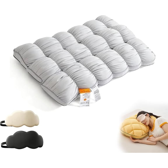 Luxury Hotel Pineapple Cloud Pillow, Plush Support for Back Side Sleepers, Decorative Throw Cushion