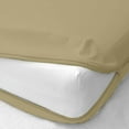 thumbnail image 1 of Luxury Hotel Quality Zipper Fitted Sheet 1 Piece - 400 Thread Count - 12" Deep Pocket - 100% Egyptian Cotton Fitted Sheet (Taupe, Olympic Queen Size), 1 of 5