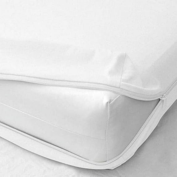 Luxury Hotel Quality Zipper Fitted Sheet 1 Piece - 400 Thread Count - 14" Deep Pocket - 100% Egyptian Cotton Fitted Sheet (White, Cal King Size)