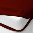 thumbnail image 1 of Luxury Hotel Quality Zipper Fitted Sheet 1 Piece - 400 Thread Count - 16" Deep Pocket - 100% Egyptian Cotton Fitted Sheet (Burgundy, Twin XXL Size), 1 of 6