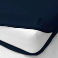 thumbnail image 1 of Luxury Hotel Quality Zipper Fitted Sheet 1 Piece - 400 Thread Count - 22" Deep Pocket - 100% Egyptian Cotton Fitted Sheet (Navy Blue, Twin XXL Size), 1 of 5