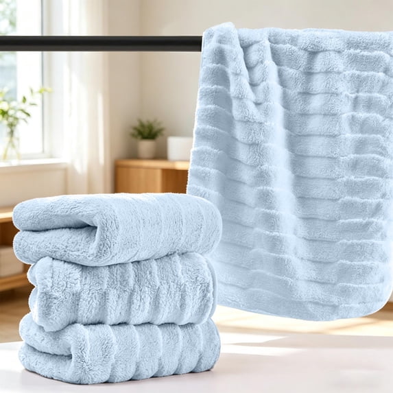 Luxury Hotel & Spa Collection Highly Absorbent, quick dry 100% Turkish Cotton, Eco friendly Towel, For Bathroom, Gymand Kitchen Dobby Border Soft Towel Set (Set of 1)