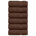 thumbnail image 1 of Luxury Hotel & Spa Quality, Quick Dry 100% Turkish Cotton 700 GSM, Eco Friendly Towel, for Bathroom, Gymand Kitchen Dobby Border Soft Hand Towel Set 16 X 30, Cocoa, Hand Towels - Set of 6, 1 of 5