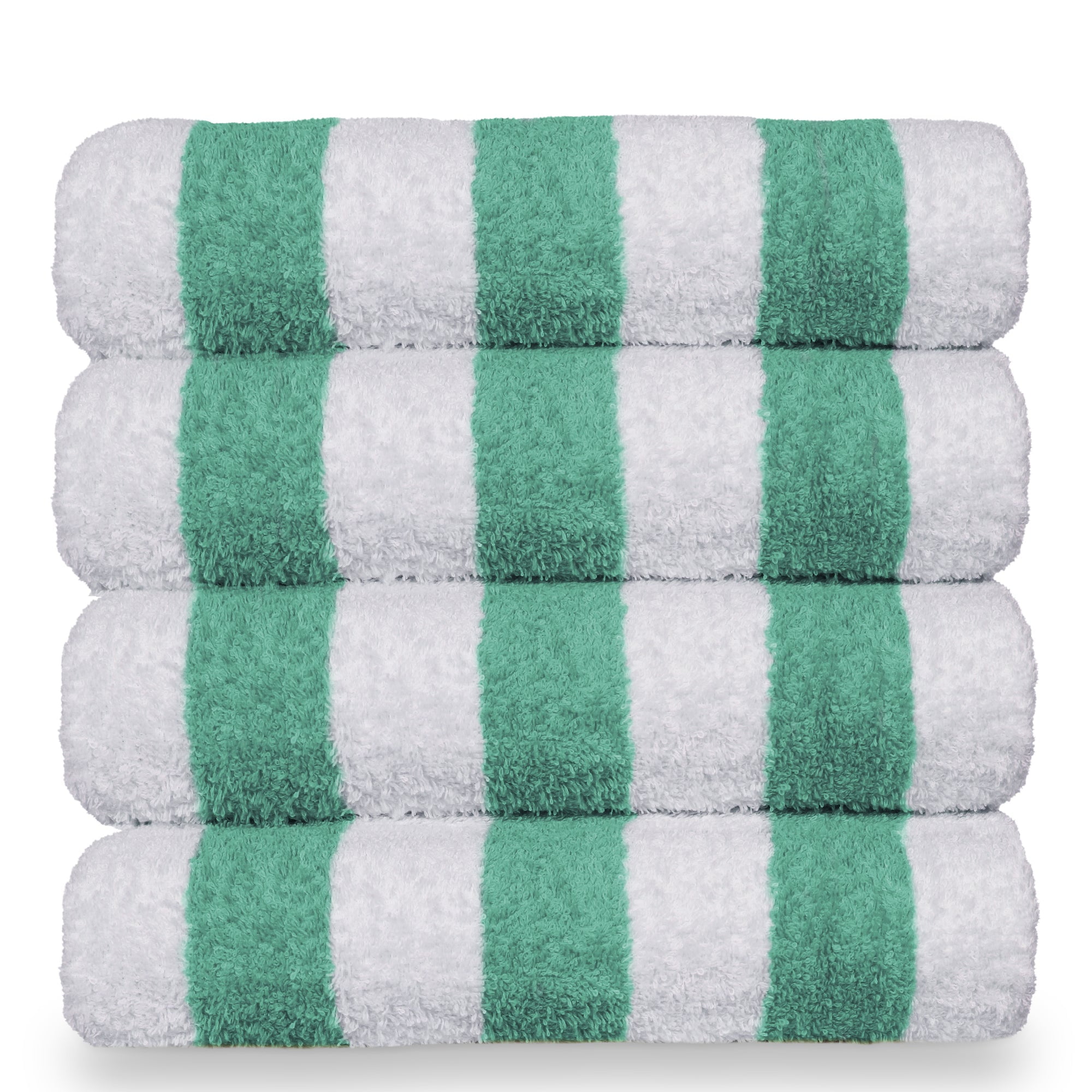 Luxury Hotel & Spa Towel 100% Egyptian Cotton Pool Beach Towels - Cabana - Green - Set of 4