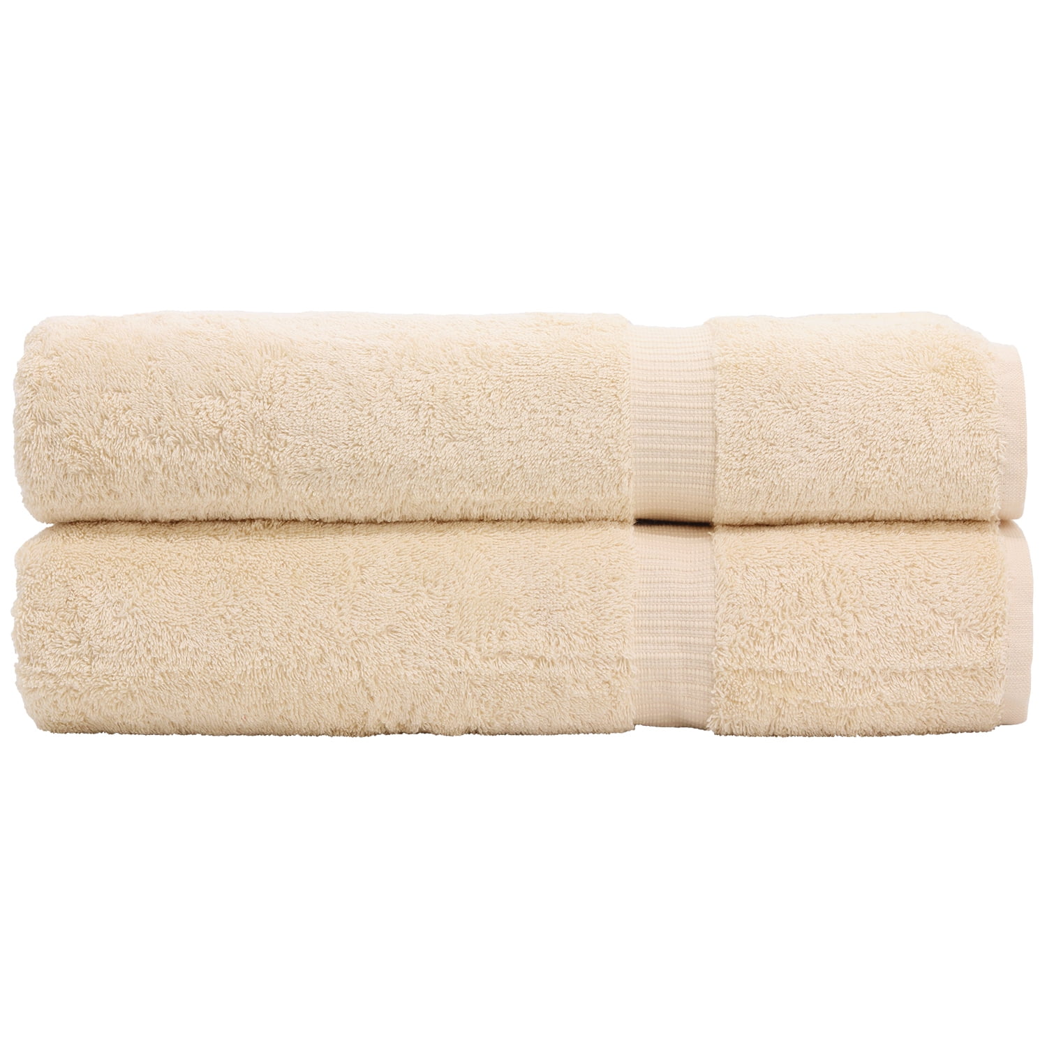 Oversized Beige Turkish Cotton Washcloth Set