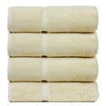 thumbnail image 1 of Luxury Hotel & Spa Towel 100% Genuine Turkish Cotton Bath Towels - Beige - Dobby Border - Set of 4, 1 of 6