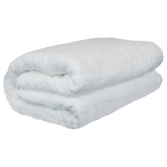 Luxury Hotel & Spa Towel Turkish Cotton Oversized Bath Sheets - White - (40x80 inches, Set of 1)