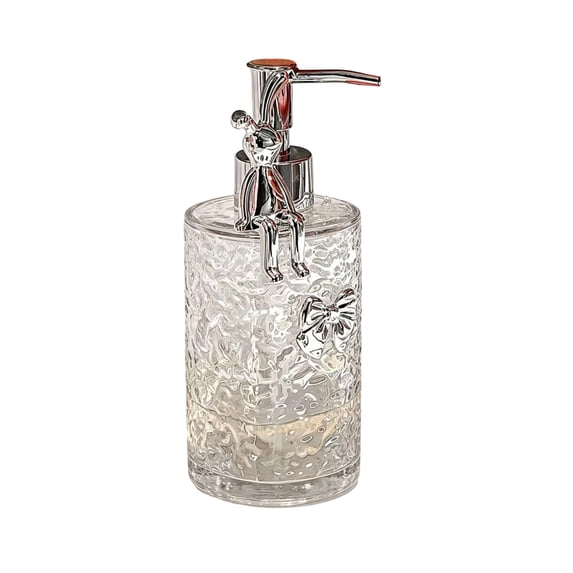Luxury Hotel Style Dispenser, Refillable Pump Bottle for Hand Soap Shampoo and Lotion, Frosted Matte Finish Bathroom Organizer, Sleek Kitchen and Bath Decor Gift