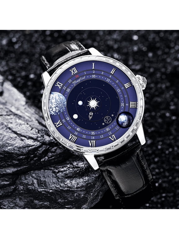 4.3CT Luxury Iced Out Moissanite Watch, Collection of 69 D Color Moissanite Stones ,Stainless Steel Automatic Mechanical Wristwatch for Men