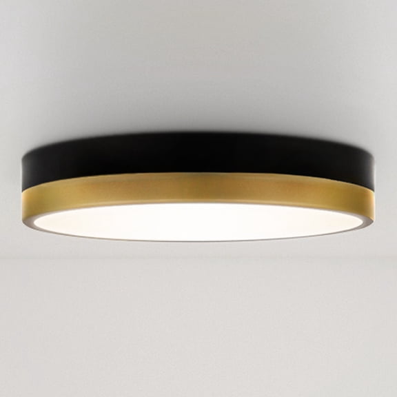 Luxury Industrial Ceiling Light, Matte Black Gold, UQL5152