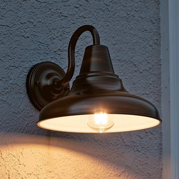 Luxury Industrial Wall Sconce, 10.5H x 12W, with Vintage Style, Olde Bronze, UHP1361 by Urban Ambiance