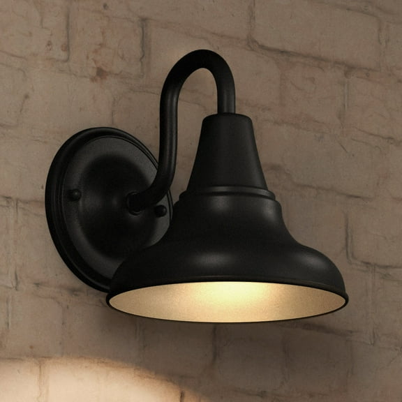 Luxury Industrial Wall Sconce, 8.25H x 8W, with Vintage Style, Midnight Black, UHP1362 by Urban Ambiance