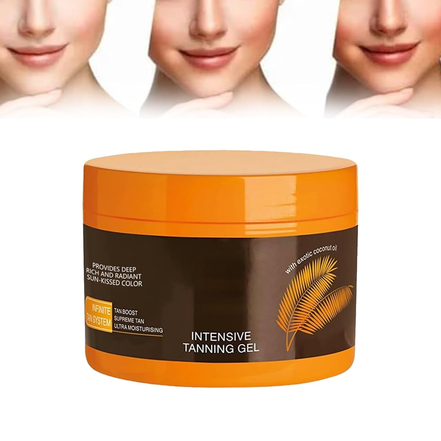 Luxury Intensive Tanning Gel 5oz, Natural Tanning Accelerator Cream Gel