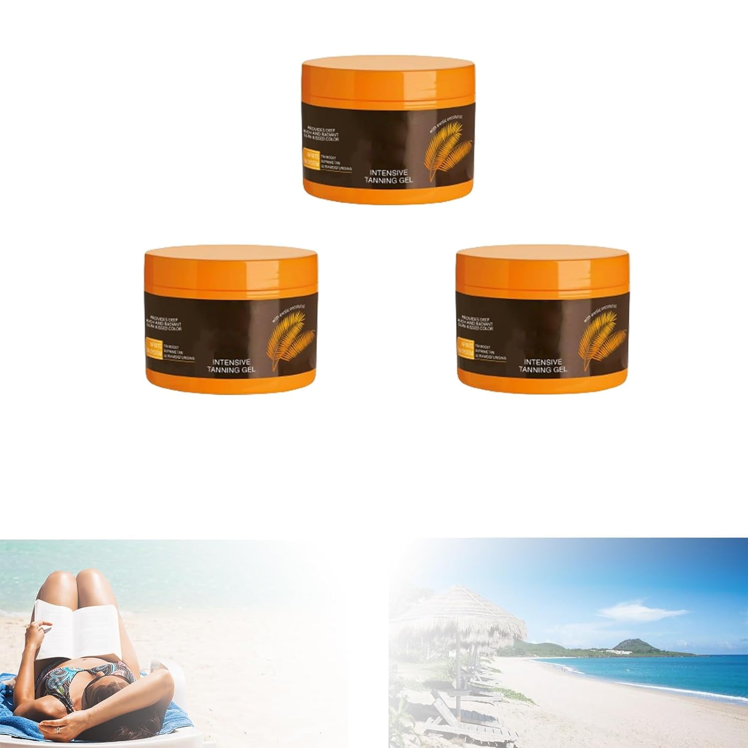 Luxury Intensive Tanning Gel, Carroten Tanning Gel, Body Butter Karat Gel Accelerator Tanning