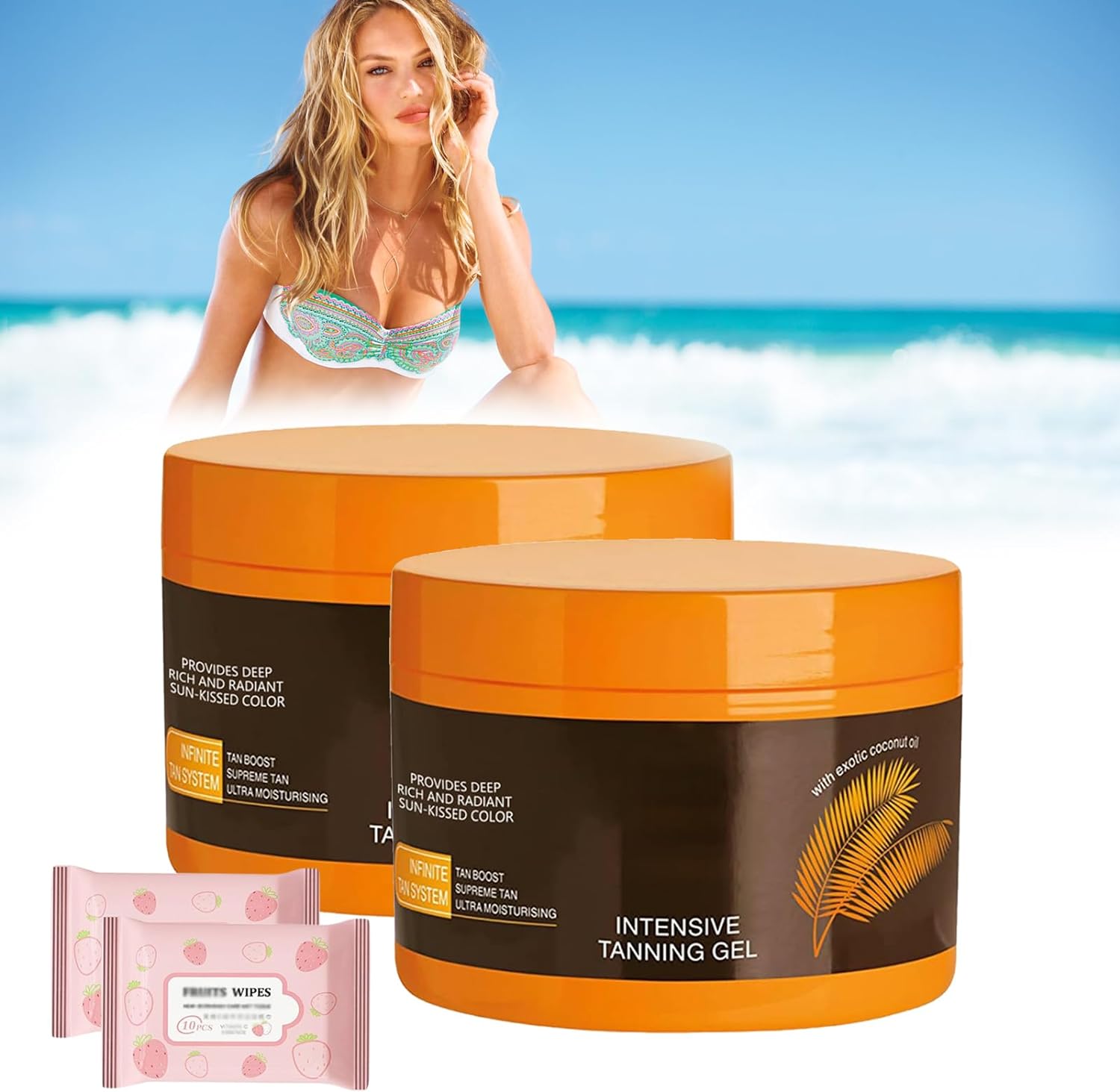 Luxury Intensive Tanning Gel, Gold Intensive Tanning Gel, Brown Tanning